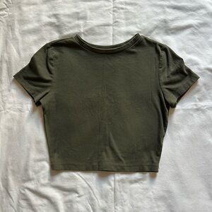 Wild Fable Dark Green Crop Top